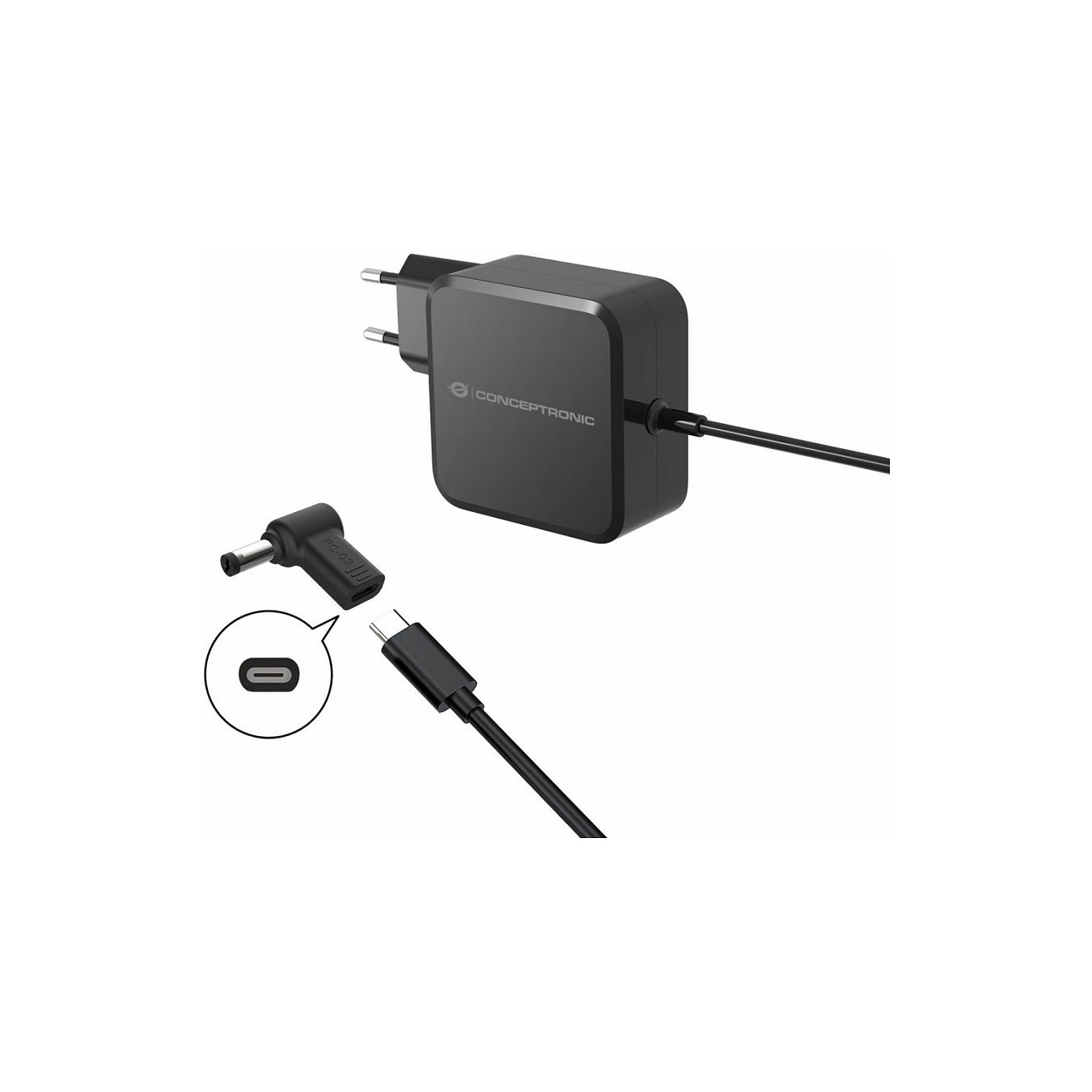CONCEPTRONIC USB-C PD100W- to Acer Uni.5.5x1.7mm Adap.18-20V sw — Buy in Cyprus with Fast Delivery