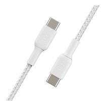 Belkin USB-C USB-C Kabel ummantelt. 1m. weiß — Buy in Cyprus with Fast Delivery