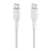 Belkin USB-C USB-C Kabel ummantelt. 1m. weiß — Buy in Cyprus with Fast Delivery