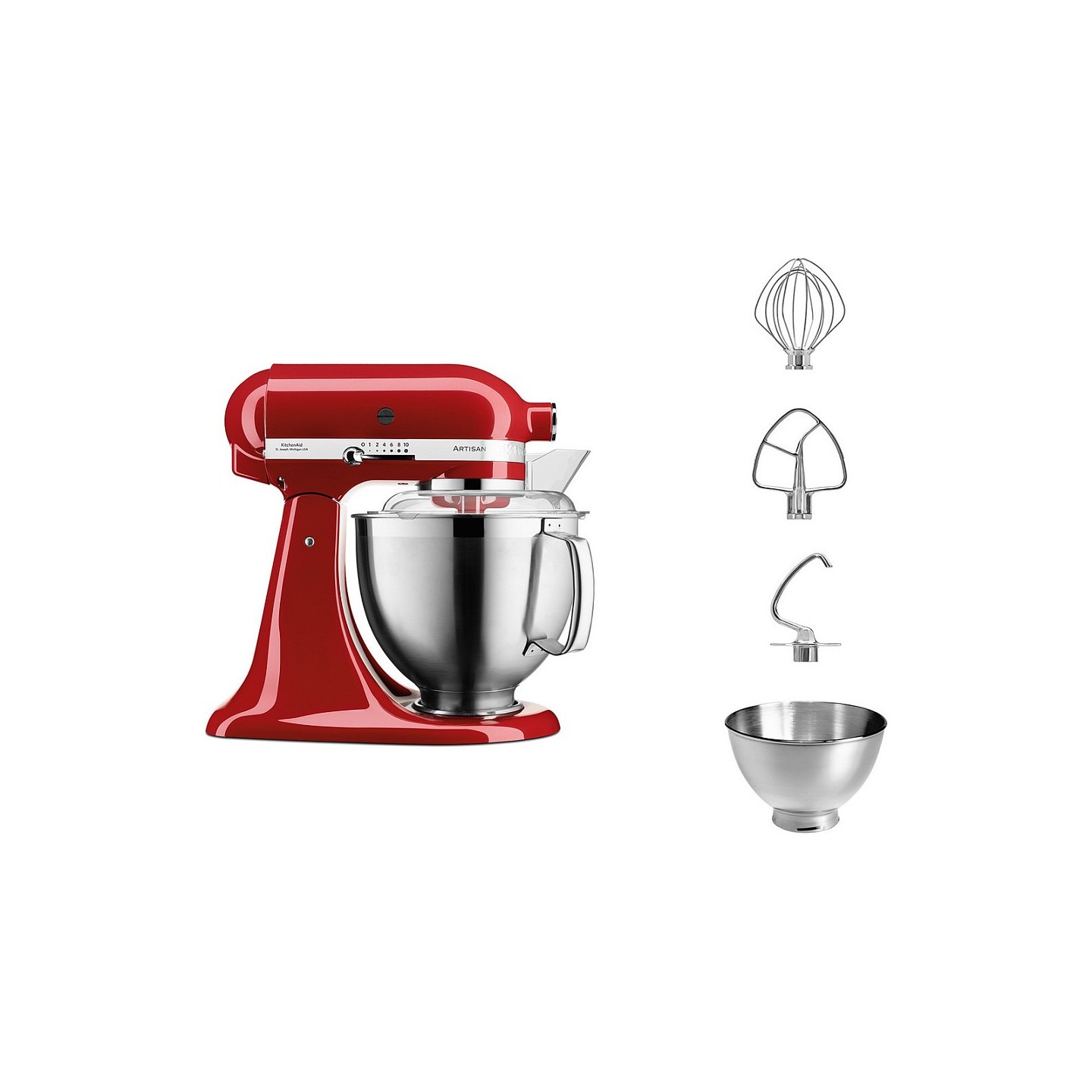 Kitchenaid 5KSM185PSEER 4.8l Küchenmaschine. rot — Buy in Cyprus with Fast Delivery