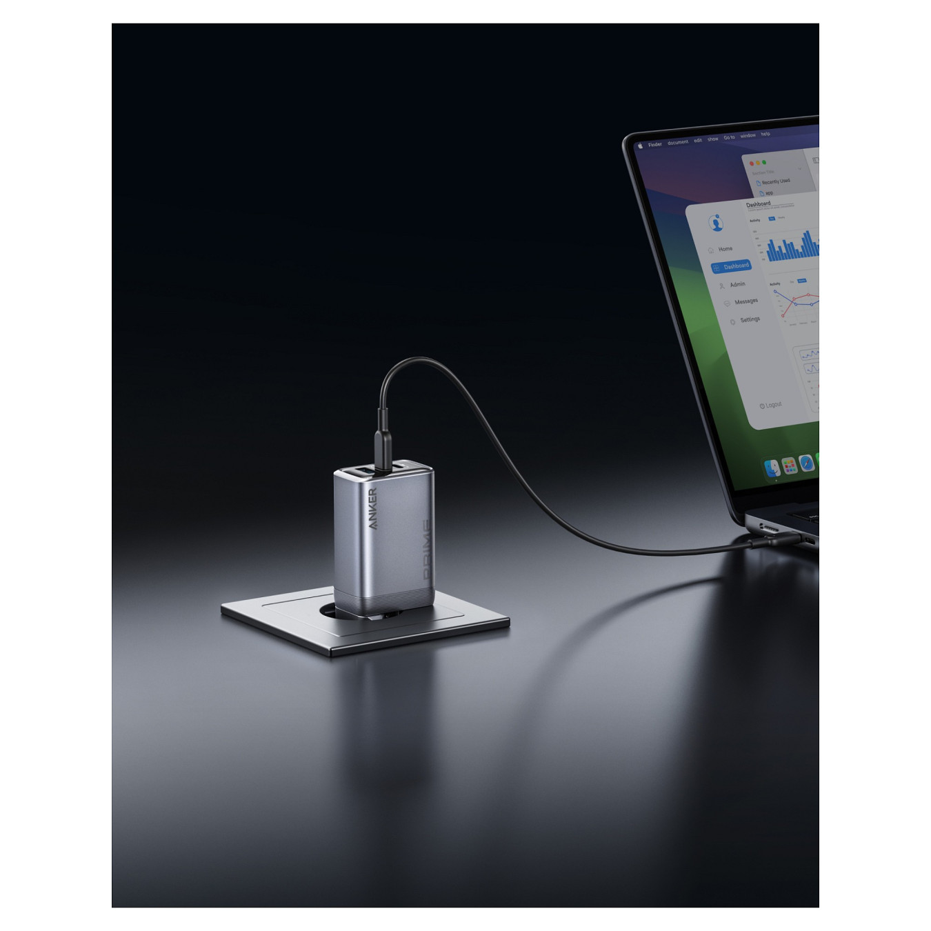 Anker Prime Charger 100W 3 Ports GaN 1 x USB-A 2 x USB-C — Buy in Cyprus with Fast Delivery