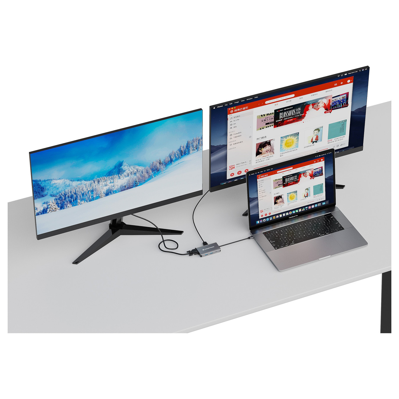 CONCEPTRONIC 7-1 Dock USB-C- to HDMI 3xUSB-A VGA + 25cm gr — Buy in Cyprus with Fast Delivery