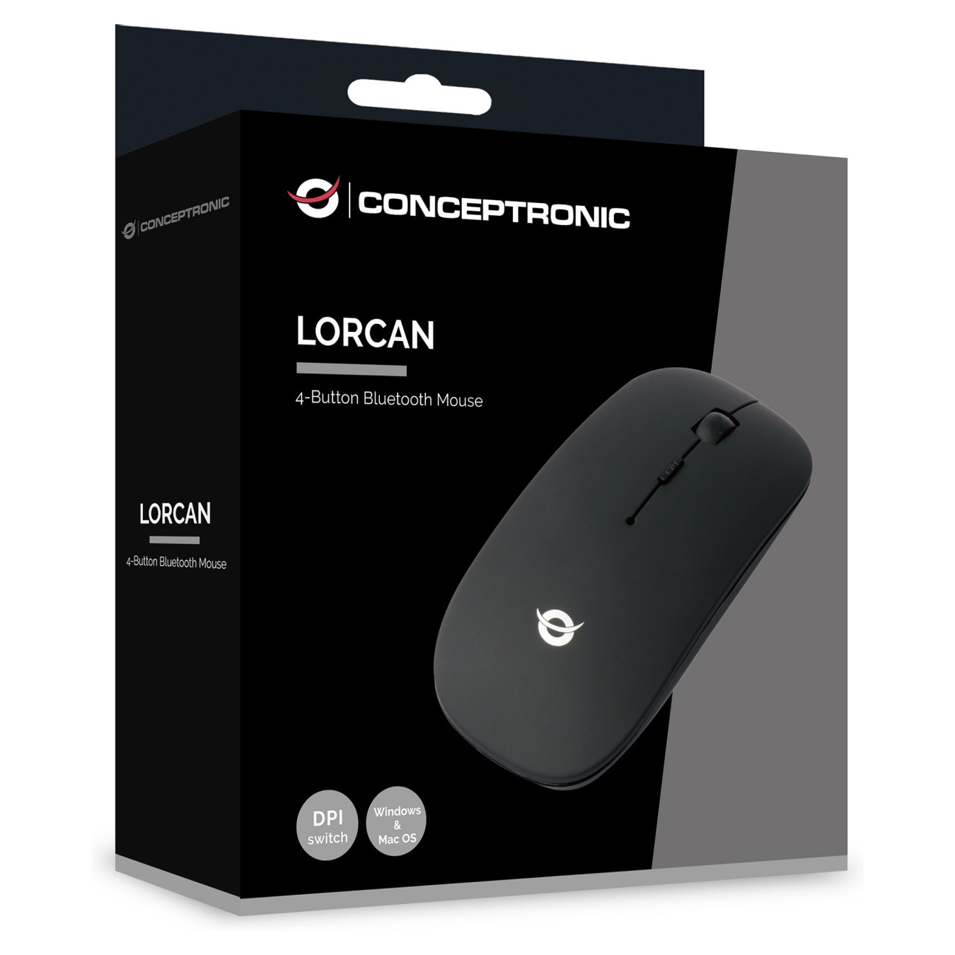 CONCEPTRONIC LORCAN01B 4-Tasten Bluetooth Maus schwarz — Buy in Cyprus with Fast Delivery