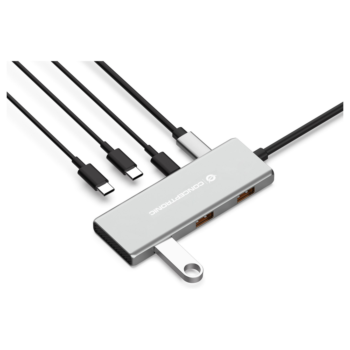 CONCEPTRONIC 7-1 Dock USB-C- to 3xUSB-C 3xUSB-A + 25cm gr — Buy in Cyprus with Fast Delivery