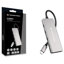 CONCEPTRONIC 7-1 Dock USB-C- to 3xUSB-C 3xUSB-A + 25cm gr — Buy in Cyprus with Fast Delivery
