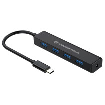 CONCEPTRONIC 4-Port Hub USB-C3.2Gen1- to 4xA3.0 o.Netz. sw — Buy in Cyprus with Fast Delivery