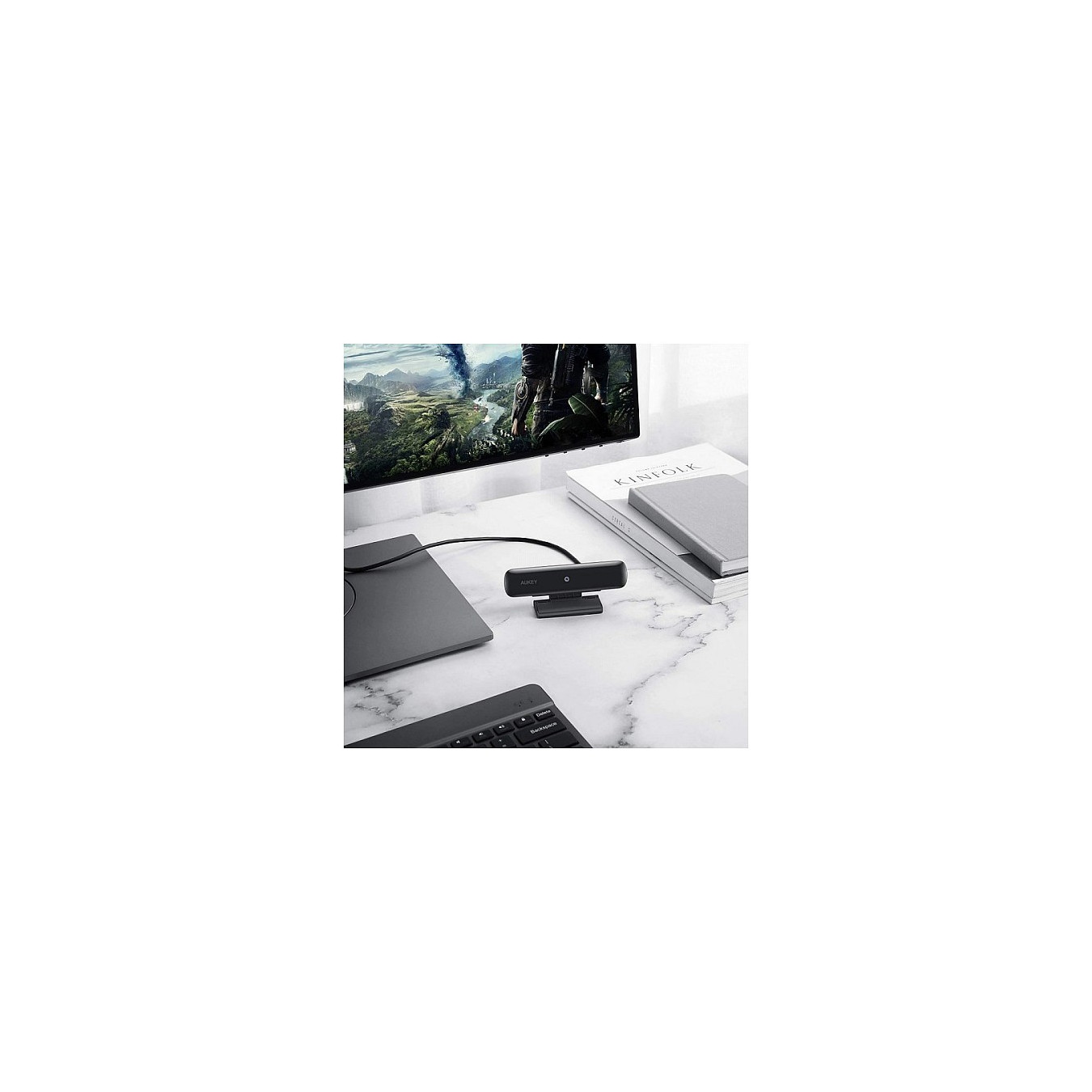 Aukey PC-W1 Stream Series Full HD Webcam with 1 2.7'-CMOS Sensor black — Buy in Cyprus with Fast Delivery