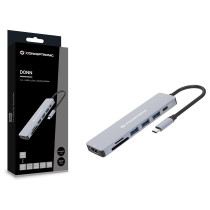 CONCEPTRONIC 7-1 Dock USB-C- to HDMI 3xUSB-A SD TF + 25cm gr — Buy in Cyprus with Fast Delivery