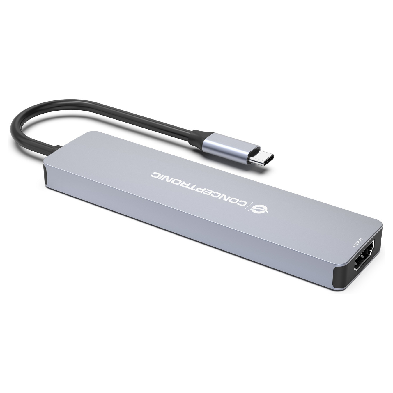 CONCEPTRONIC 7-1 Dock USB-C- to HDMI 3xUSB-A SD TF + 25cm gr — Buy in Cyprus with Fast Delivery