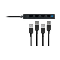 CONCEPTRONIC 4-Port Hub USB-A2.0- to 4xA2.0 schlank o.Netz. sw — Buy in Cyprus with Fast Delivery