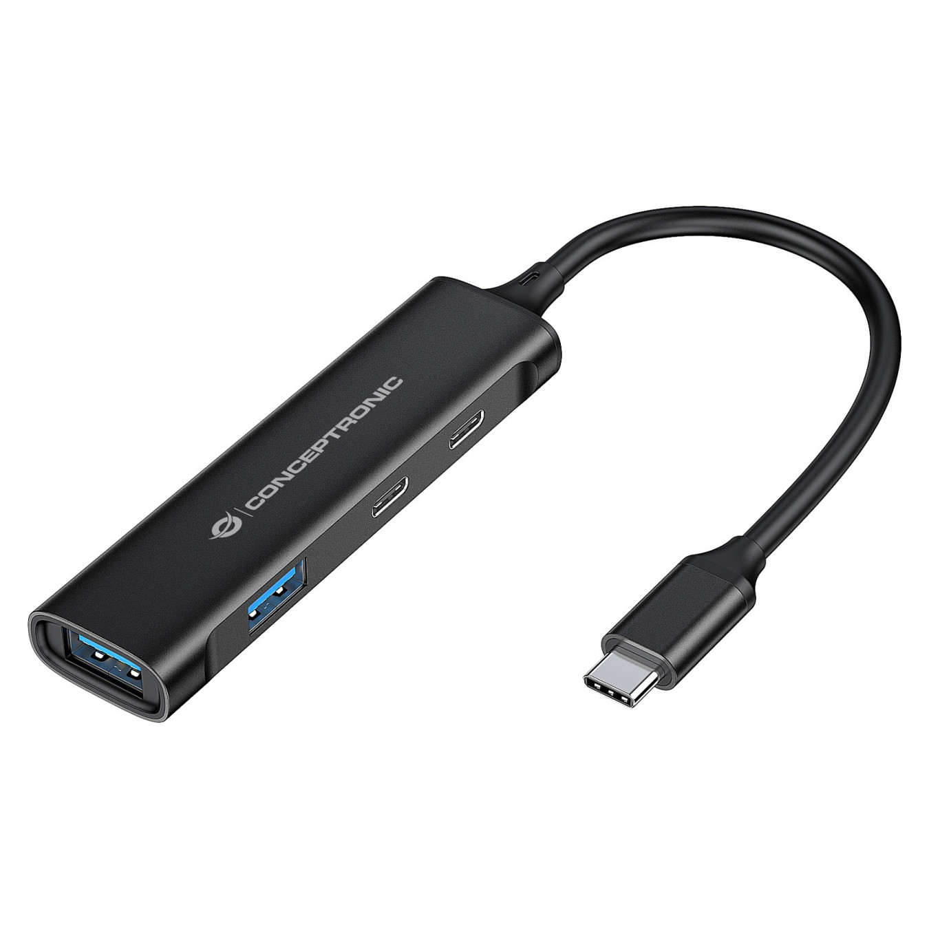 CONCEPTRONIC 4-Port Hub USB-C3.2Gen1- to 2xA3.0 2xC o.Netz. sw — Buy in Cyprus with Fast Delivery