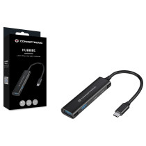 CONCEPTRONIC 4-Port Hub USB-C3.2Gen1- to 2xA3.0 2xC o.Netz. sw — Buy in Cyprus with Fast Delivery