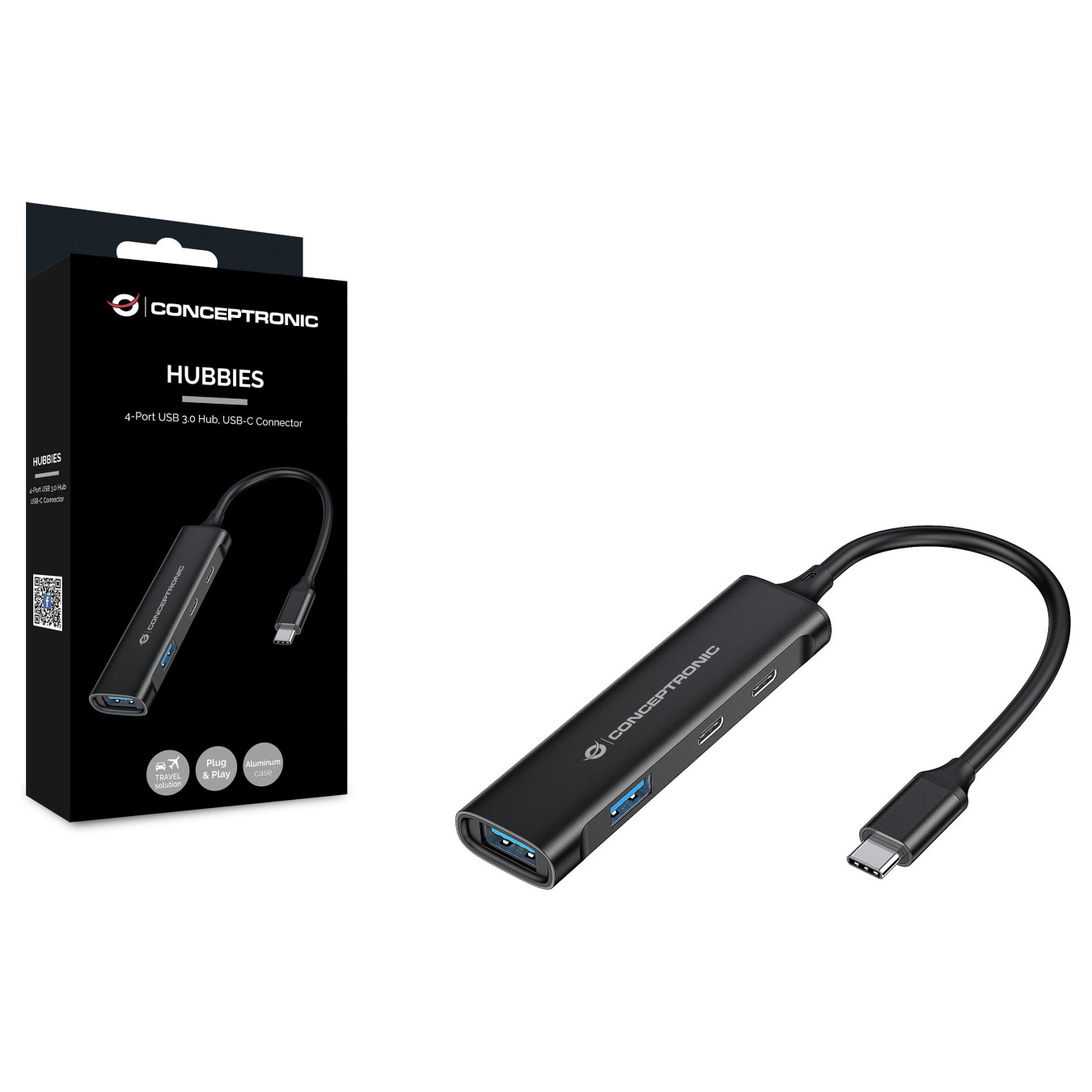 CONCEPTRONIC 4-Port Hub USB-C3.2Gen1- to 2xA3.0 2xC o.Netz. sw — Buy in Cyprus with Fast Delivery