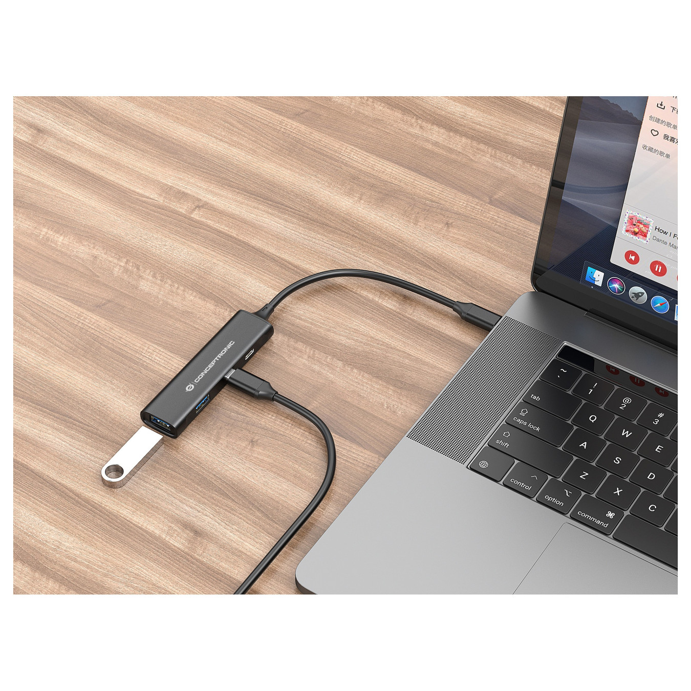 CONCEPTRONIC 4-Port Hub USB-C3.2Gen1- to 2xA3.0 2xC o.Netz. sw — Buy in Cyprus with Fast Delivery