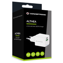 CONCEPTRONIC Ladegerät 2Port GaN USB-C -A 20WPD3.0 PPS ws — Buy in Cyprus with Fast Delivery