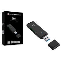 CONCEPTRONIC Kartenleser USB-A3.2- to TF Micro-SD3.0 schwarz — Buy in Cyprus with Fast Delivery