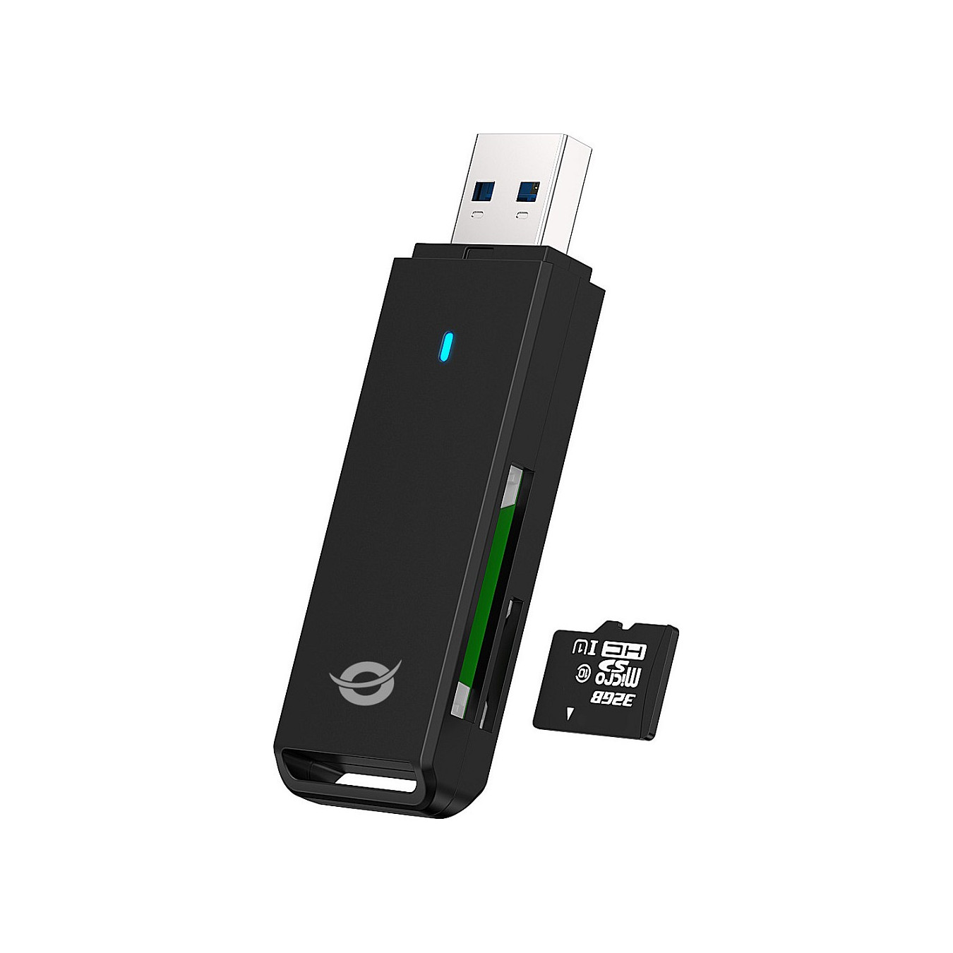 CONCEPTRONIC Kartenleser USB-A3.2- to TF Micro-SD3.0 schwarz — Buy in Cyprus with Fast Delivery