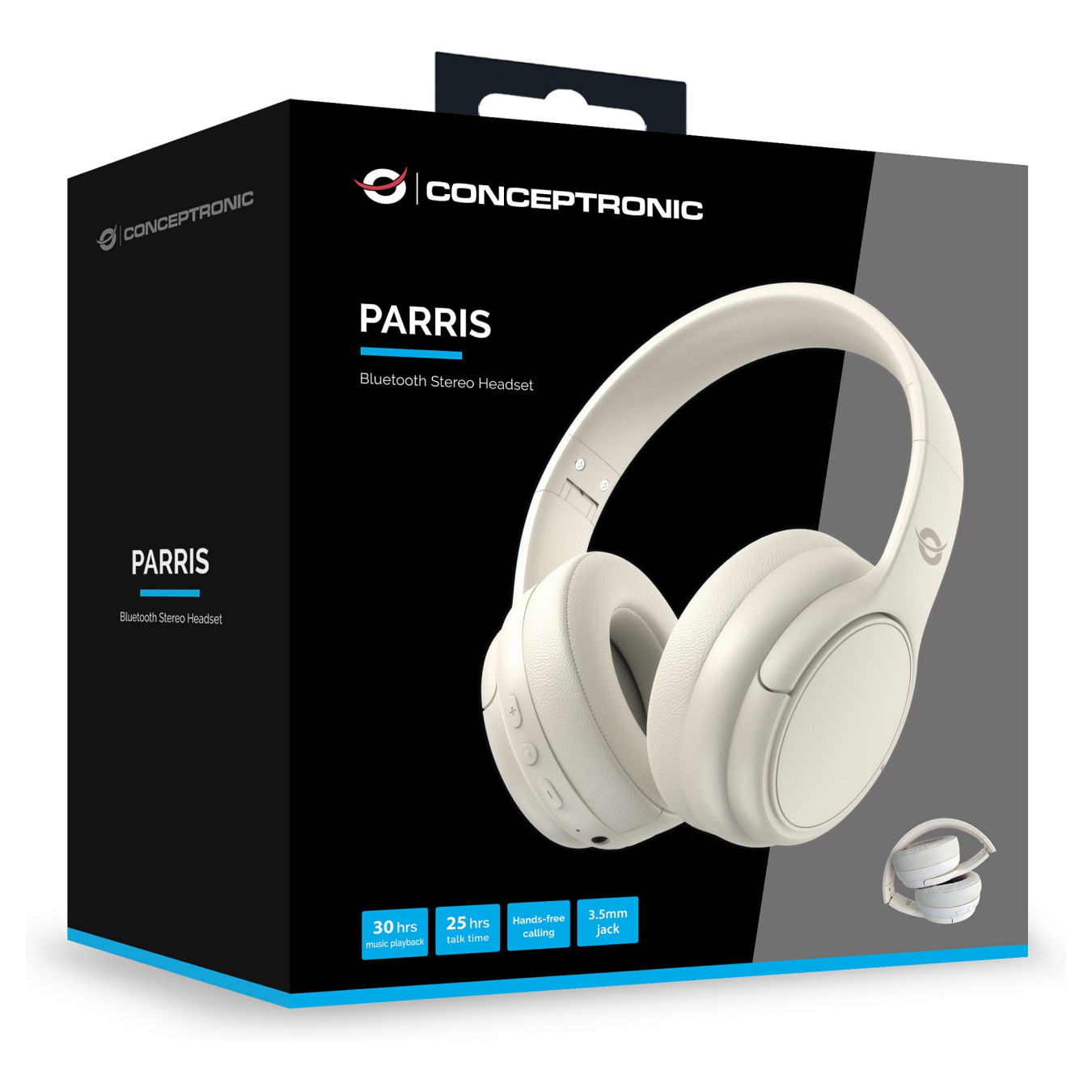 CONCEPTRONIC Headset Wireless BT 5.4 Stereo o.Bügel 30Std ws — Buy in Cyprus with Fast Delivery