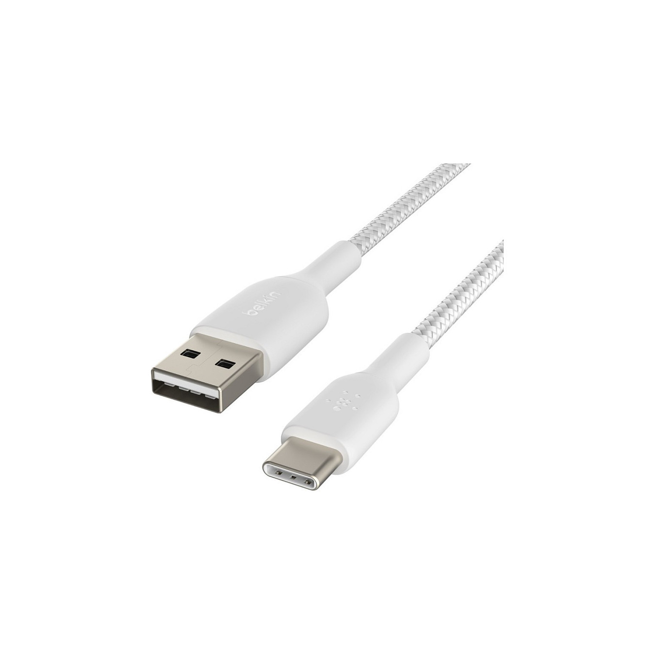 Belkin USB-C USB-A Kabel ummantelt. 1m. weiß — Buy in Cyprus with Fast Delivery