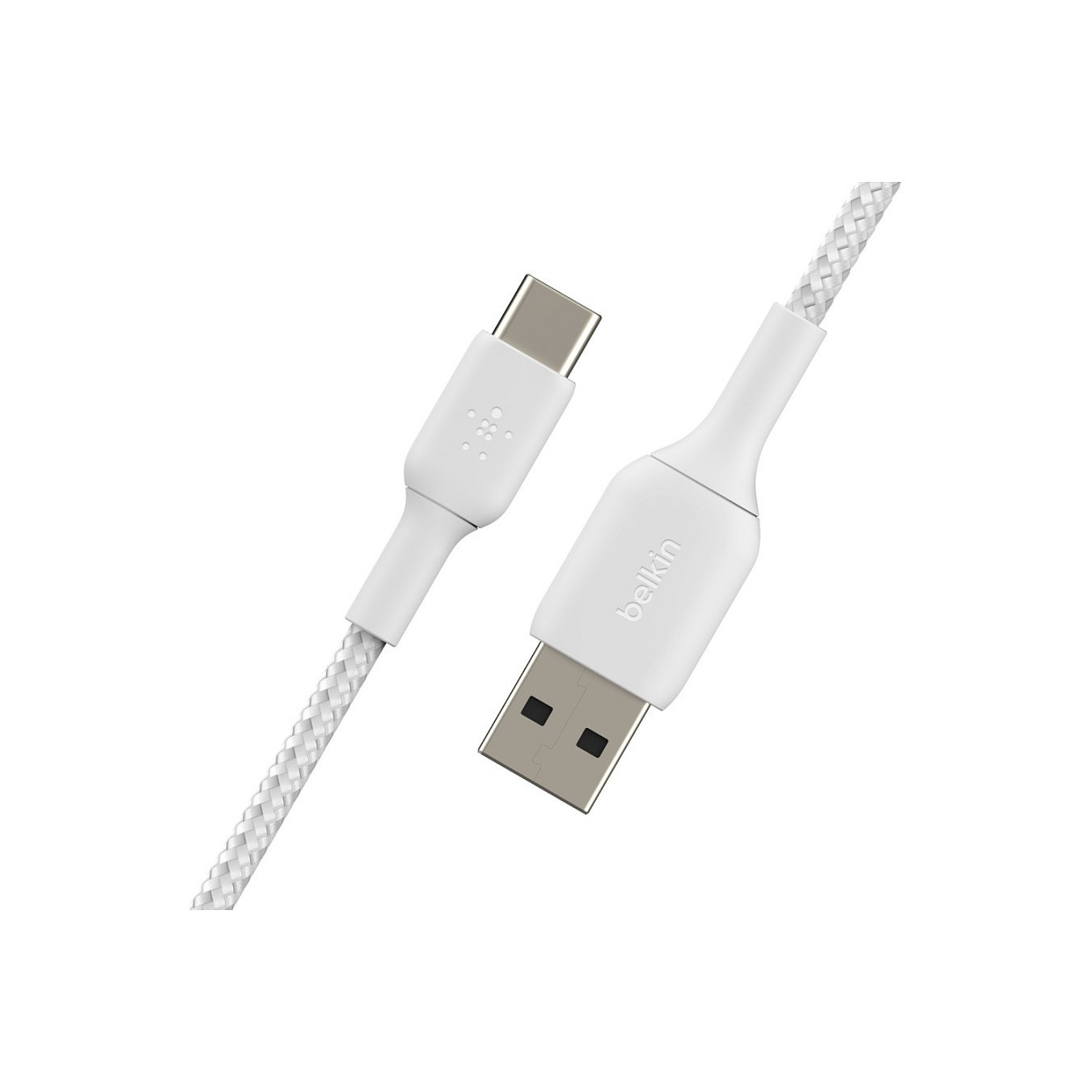 Belkin USB-C USB-A Kabel ummantelt. 1m. weiß — Buy in Cyprus with Fast Delivery
