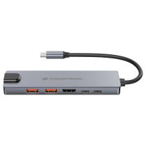 CONCEPTRONIC 6-1 Dock USB-C- to HDMI 2xUSB-A USB-C + 25cm si — Buy in Cyprus with Fast Delivery