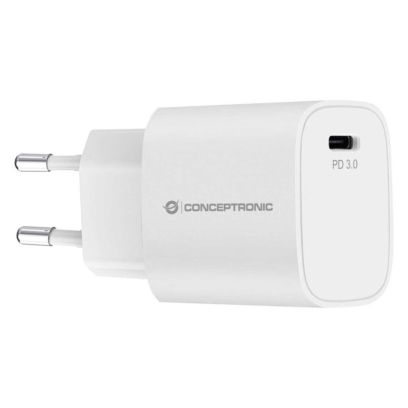 CONCEPTRONIC Ladegerät 1Port USB-C Top-Port 20WPD3.0 ws — Buy in Cyprus with Fast Delivery