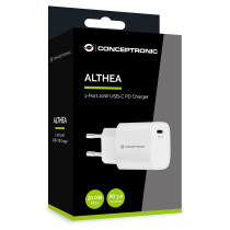 CONCEPTRONIC Ladegerät 1Port USB-C Top-Port 20WPD3.0 ws — Buy in Cyprus with Fast Delivery