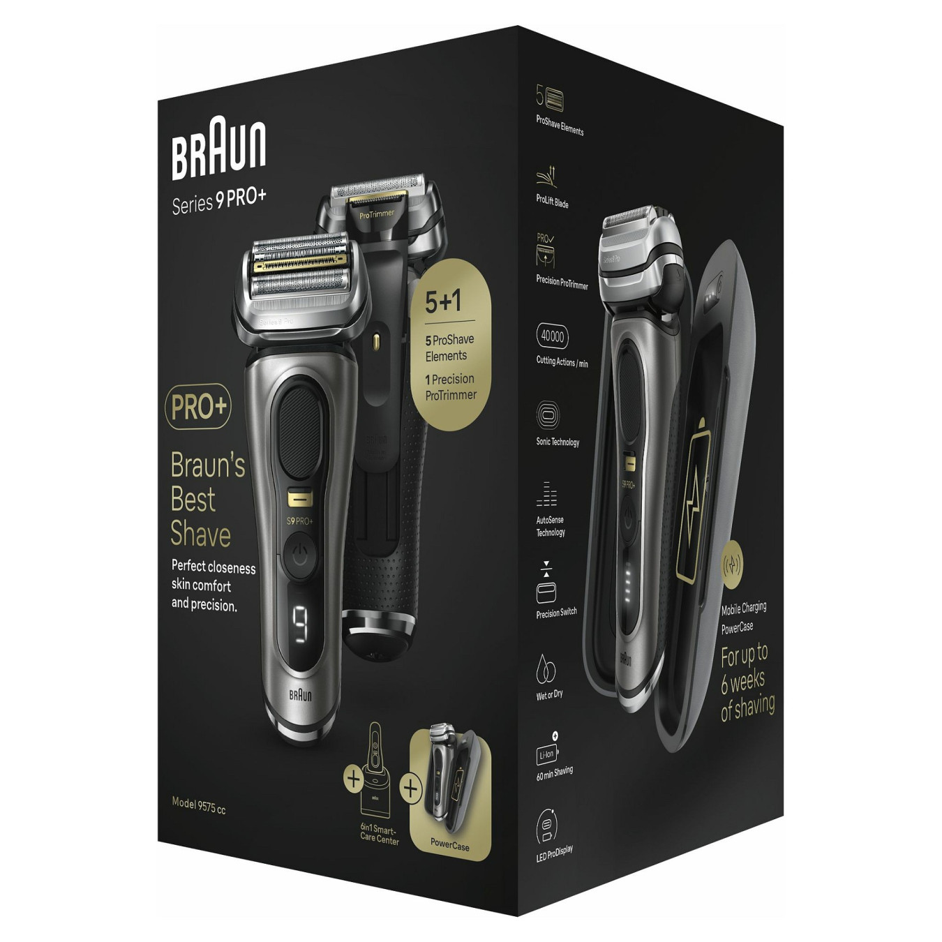 Braun Series 9 Pro+ Rasierer 9575cc Schwarz — Buy in Cyprus with Fast Delivery
