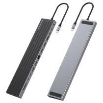 CONCEPTRONIC 14-1 Dock USB-C- to 2xHDMI DP 2xUSB-C + 18cm sw — Buy in Cyprus with Fast Delivery