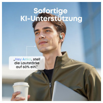 ANKER Soundcore AeroFit 2 AI green Open-Ear-Kopfhrer 35 Stunden Wiedergabezeit IP55 inkl. KI Assisent und bersetzung