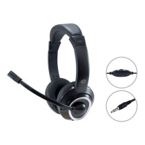 CONCEPTRONIC Headset Klinke Mikro.int.Bed.Stereo 2.0m sw — Buy in Cyprus with Fast Delivery