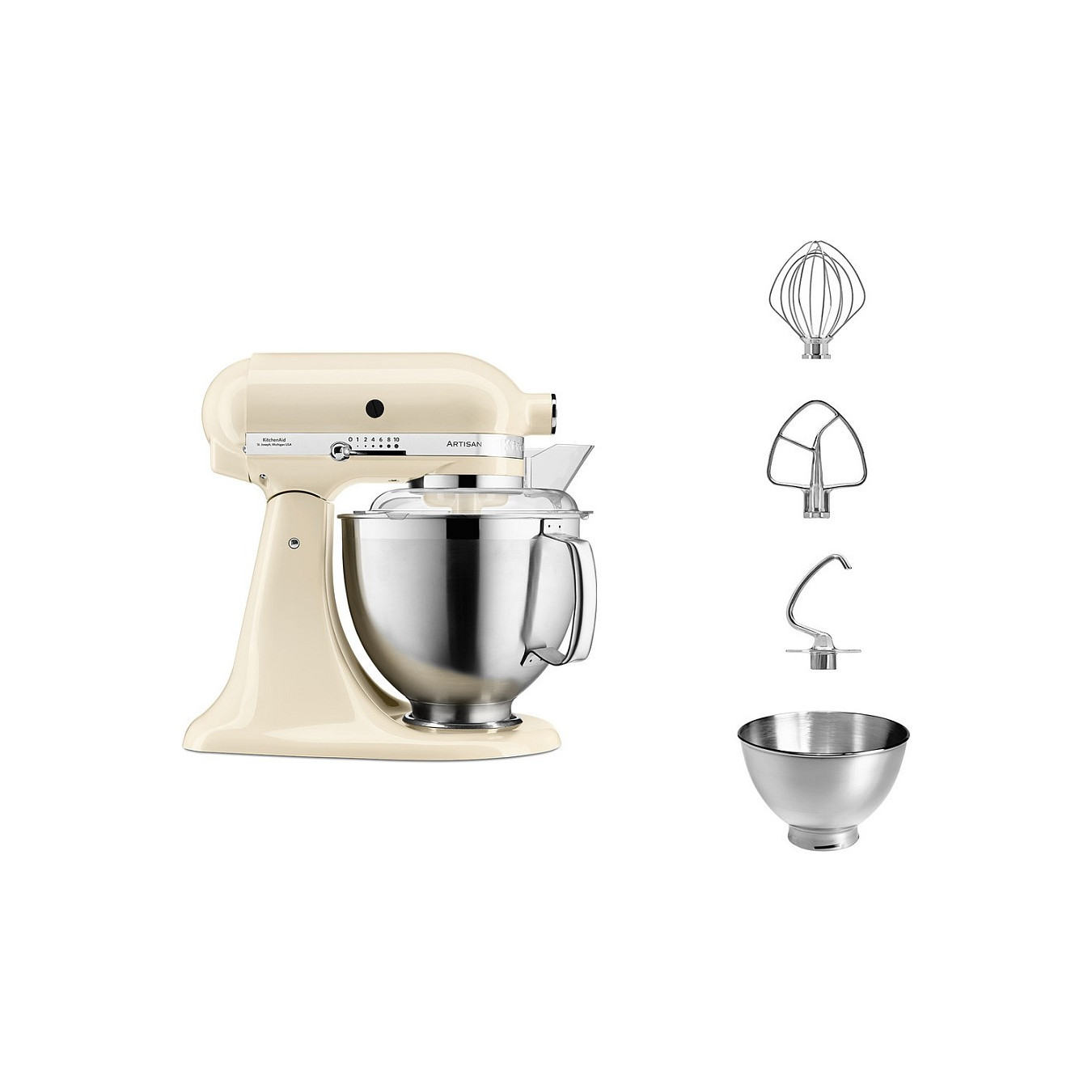 Kitchenaid 5KSM185PSEAC 4.8l Küchenmaschine. creme — Buy in Cyprus with Fast Delivery