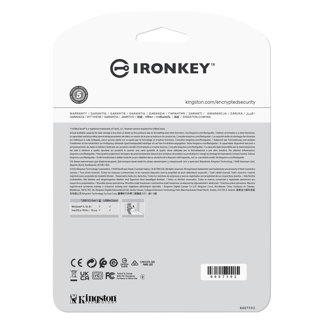STICK USB-Stick 256GB Kingston IronKey Encryption retail — Buy in Cyprus with Fast Delivery