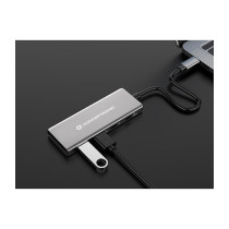 CONCEPTRONIC 4-1 Dock USB-C- to 2xUSB-C 2xUSB-A 100WPD 25cm gr — Buy in Cyprus with Fast Delivery