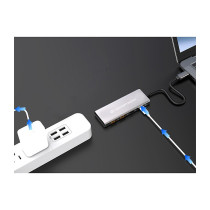 CONCEPTRONIC 4-1 Dock USB-C- to 2xUSB-C 2xUSB-A 100WPD 25cm gr — Buy in Cyprus with Fast Delivery