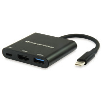 CONCEPTRONIC 3-1 Dock USB-C- to HDMI USB-A 60WPD 15cm sw — Buy in Cyprus with Fast Delivery