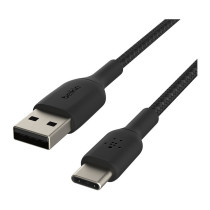 Belkin USB-C USB-A Kabel ummantelt. 1m. schwarz — Buy in Cyprus with Fast Delivery