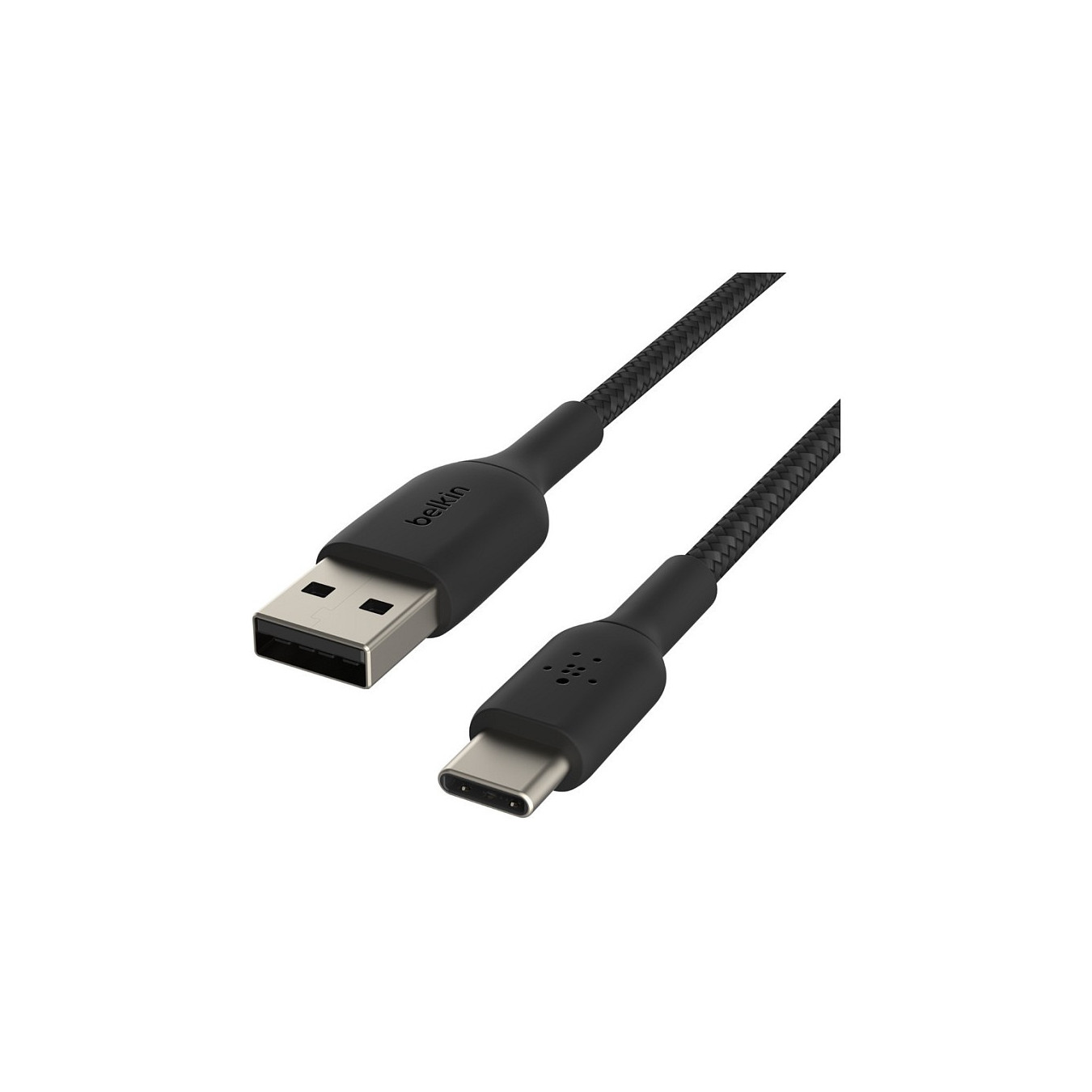 Belkin USB-C USB-A Kabel ummantelt. 1m. schwarz — Buy in Cyprus with Fast Delivery