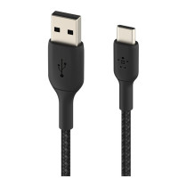 Belkin USB-C USB-A Kabel ummantelt. 1m. schwarz — Buy in Cyprus with Fast Delivery