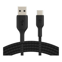 Belkin USB-C USB-A Kabel ummantelt. 1m. schwarz — Buy in Cyprus with Fast Delivery