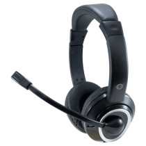 CONCEPTRONIC Headset USB Mikro.int.Bed.Stereo 2.0m sw — Buy in Cyprus with Fast Delivery