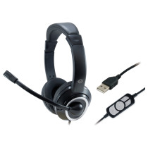 CONCEPTRONIC Headset USB Mikro.int.Bed.Stereo 2.0m sw — Buy in Cyprus with Fast Delivery