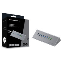 CONCEPTRONIC10-Port Hub USB-A3.0 -C Adap.- to 6xA3.0+m.Netz. gr — Buy in Cyprus with Fast Delivery