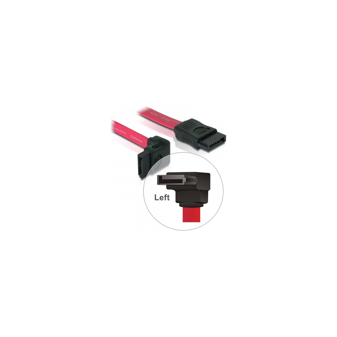 SATA 0.5m rot DeLock 90° — Buy in Cyprus with Fast Delivery