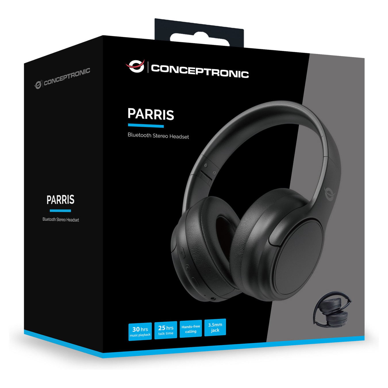 CONCEPTRONIC Headset Wireless BT 5.4 Stereo o.Bügel 25Std sw — Buy in Cyprus with Fast Delivery