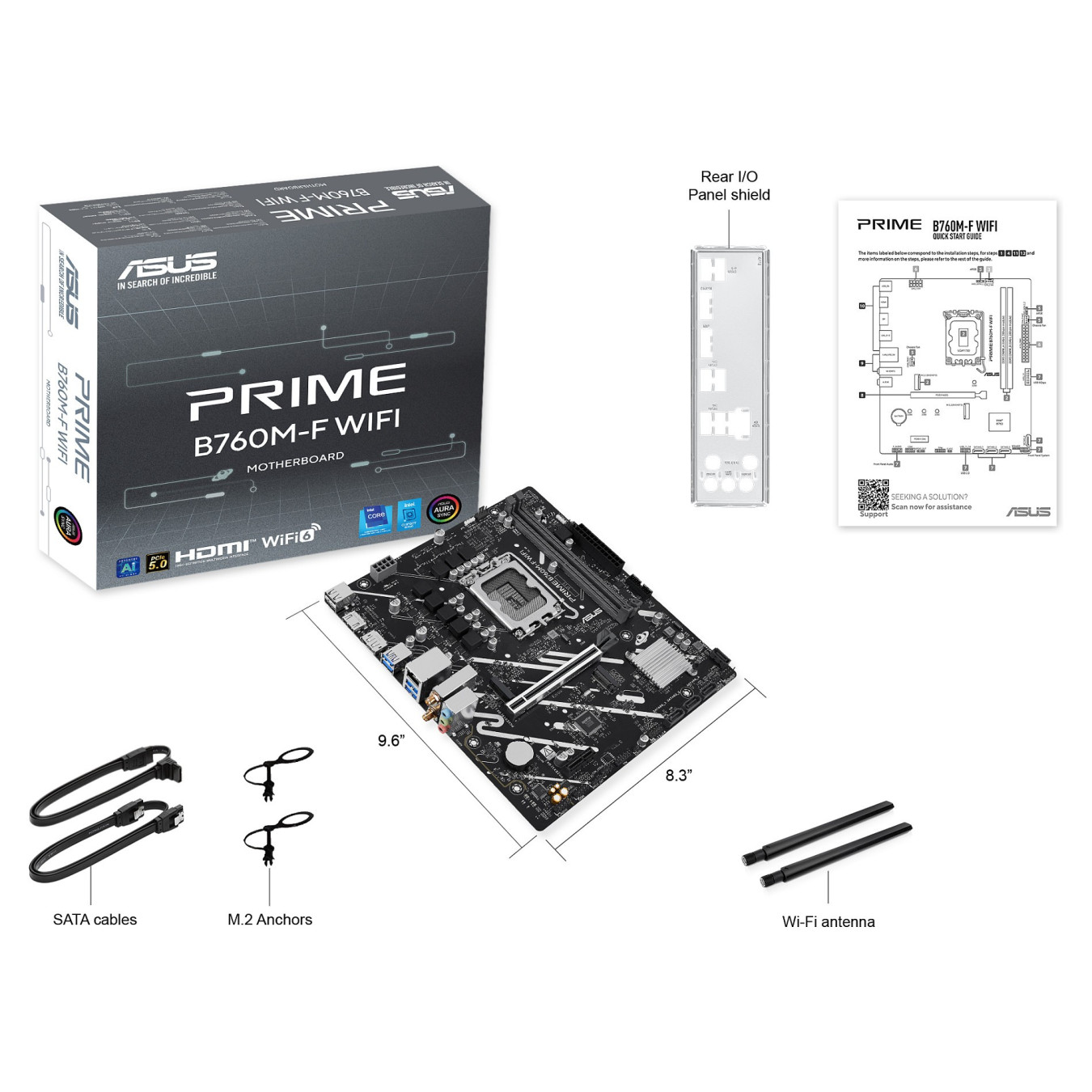 MB ASUS PRIME B760M-F WIFI — Buy in Cyprus with Fast Delivery