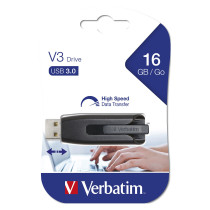 STICK 16GB USB 3.2 Verbatim Store'n'Go V3 Black — Buy in Cyprus with Fast Delivery