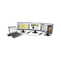 Lenovo USB 3.0 to DVI VGA Monitor Adapter - Adapter - Digital Daten. Digital Display Video 0.7 m - Schwarz
