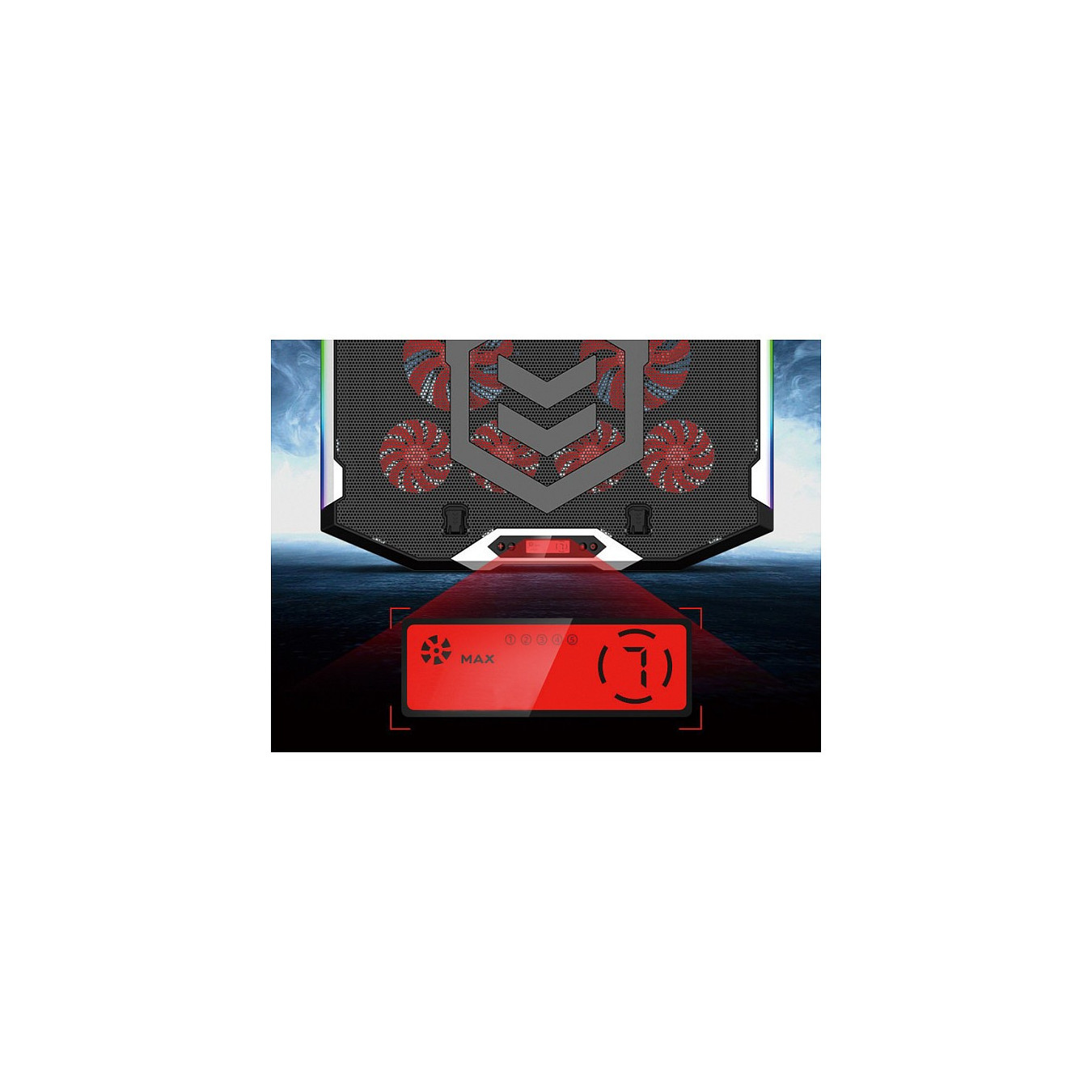 CONCEPTRONIC 6-Fan USB-A2.0 Laptop-Kühlpad 30Kg RGB 17' sw — Buy in Cyprus with Fast Delivery