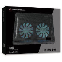 CONCEPTRONIC 2-Fan USB-A2.0 Laptop-Kühlpad 3Kg 15.6' sw — Buy in Cyprus with Fast Delivery